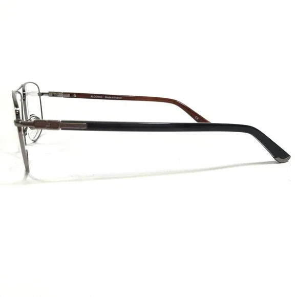 Chris Craft Eyeglasses Frames CF1003 03 Brown Gray Silver Square 56-18-145 - Picture 5 of 11